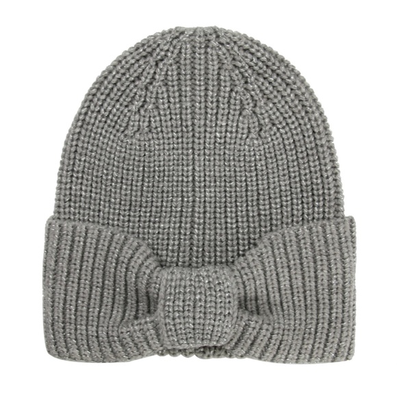 kate spade Accessories - Kate Spade New York metallic bow beanie nwt